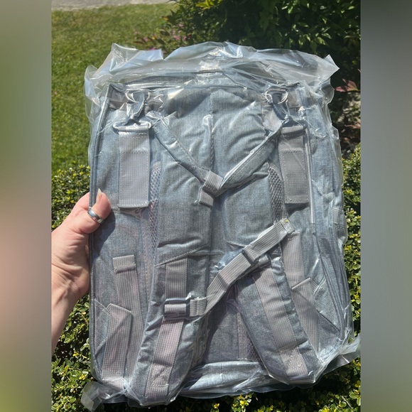 Portable Diaper Bag Backpack Multi-functional Still Sealed In Bag Unopened Grey - Picture 2 of 10